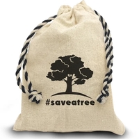 Handy Canvas Drawstring Tote... from ASI 40480 Koozie Group