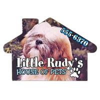 Full Color Digital Stock Shaped Magnets - House
