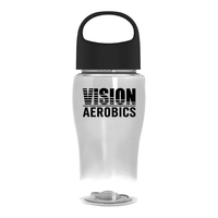 Poly-Pure Jr. 18 Oz. Transparent Bottle With Oval Crest Lid... from ASI 40480...