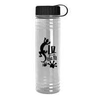 New Slim Cylinder Design 24 oz. Transparent Sport Bottles with Tethered......
