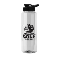 Guzzler 32 Oz. Transparent Bottle W/ Snap Lid... from ASI 40480 Koozie Group