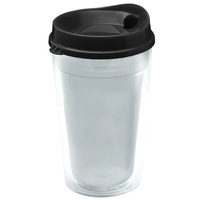 16 oz. Double-Wall Insulated Transparent Tumbler with Auto Sip Lid... from...