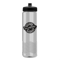 New Slim Cylinder Design 24 oz. Transparent Water Bottles with Push-Pull......