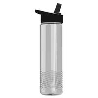 New Slim Cylinder Wave Design 24 Oz Wave Bottle With Flip... from ASI 40480...