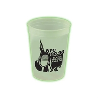 Twelve ounce stadium cup, reusable and recyclable polypropylene.... from ASI...