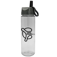 Freedom Bottle - 28 oz.Transparent Tritan™ Bottle with Ring Straw Lid... from...