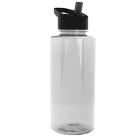 The Mountaineer 36 oz. Transparent Bottle with Flip Straw lid. ... from ASI...