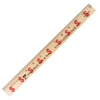 Dollar Sign/Financial Rulers - Clear Lacquer Finish
