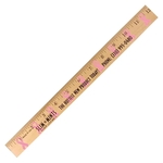 Ribbon Background Rulers - Clear Lacquer Finish