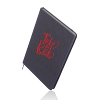 Hardcover notebook with 80 ruled ivory paper pages and matching color... from...