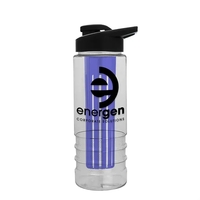 Salute Infuser - 24 oz. Bottle with Drink-Thru Lid... from ASI 40480 Koozie...