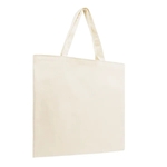 Stock Natural 7 oz Canvas Flat Tote USA Made / Union