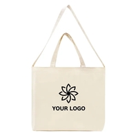 Union/USA Made 10 oz natural cotton canvas tote with bound edges,... from ASI...