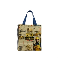 Union/USA Made durable dye sublimated 600D poly duck tote with solid... from...
