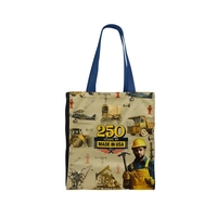 Union/USA Made dye sublimated 600D poly duck tote with bound edges,... from...