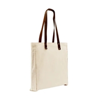 Union/USA Made durable 10 oz natural cotton canvas tote with riveted... from...
