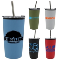 Halcyon 20 oz. Niagara Tumbler with Stainless Straw/Flip Top