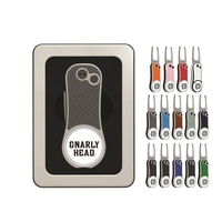 Pitchfix Hybrid Golf Divot Tool in Window Tin