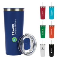 Bergen 24 oz. Steel/100% Recycled PP Liner Travel Tumbler... from ASI 67866...
