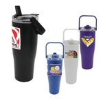 30 Oz. Recycled Tumbler with Handle Lid, Full Color Digital