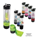 17 oz. Co-Poly Bottle with Cooling Towel, Full Color Digital