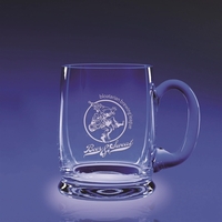 18 oz. hand-blown crystal bee mug with handle, deep etch or... from ASI 62985...