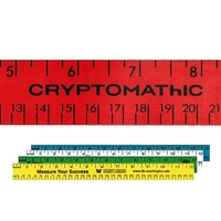 12" Enamel Wood Ruler - English & Metric Scale