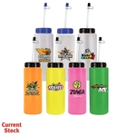 32oz. Sports Bottle With Flexible Straw, Full Color Digital