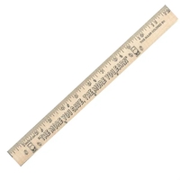 Save/Earn "U" Color Rulers - Natural wood finish