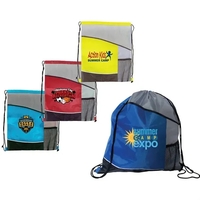 Varsity Drawstring Backpack, Full Color Digital