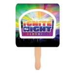 Square Shape Hand Fan, Full Color Digital