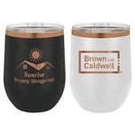 Polar Camel 12oz ION-Plated Rose Gold Stemless Wine Glass