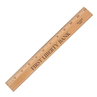 12"Exec.Office Ruler, Lacquer Finish w per thousandetal Edge... from ASI...
