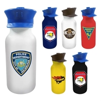 20 oz. Value Cycle Bottle with Police Hat Push 'n Pull... from ASI 30270...