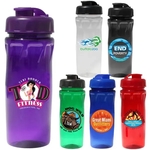 18 oz. Poly-Saver PET Bottle with Flip Top Cap, Full Color D