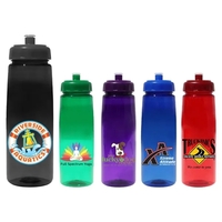 30 oz. Poly-Saver PET Bottle with Push 'n Pull Cap, Full... from ASI 30270...