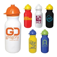 20 oz. Value Cycle Bottle w/ Safety Helmet Push 'n Pull... from ASI 30270...