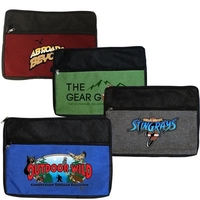 Double Zipper Accessory Bag, Full Color Digital
