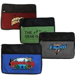 Double Zipper Accessory Bag, Full Color Digital