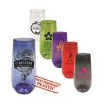 10 oz. Plastic Stemless Champagne Flute