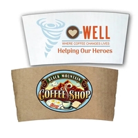 Paper Coffee Sleeve, Full Color Digital
