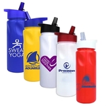 24 Oz. Cycle Bottle with Straw Cap Lid