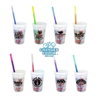 Mood™ 17 oz. Rainbow Confetti Cup/Straw/Lid Set