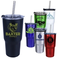 20 oz. Ares Tumbler with Stainless Straw/Flip Top Lid... from ASI 30270...