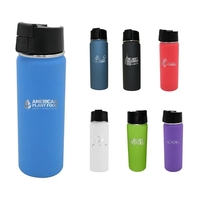 Halcyon® 20 oz. Sports Bottle with Flip Straw Lid, Laser En