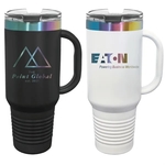 Polar Camel 40oz. Prism ION-Plated Travel Mug w/ Straw
