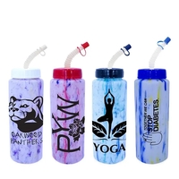 32 oz. Confetti Sports Bottle with Flexible Straw..