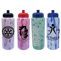 32 oz. Confetti Sports Bottle with Push 'n Pull Cap