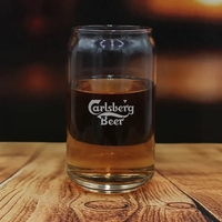 16 oz. Beer Can Glass - USA, Laser, Standard