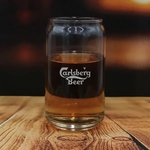 16 oz. Beer Can Glass - USA, Laser, Standard
